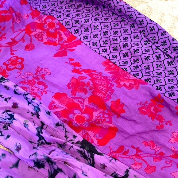 NWT 💯 % cotton beautiful vibrant print Palazzo pants. Pull up style - Picture 6 of 6